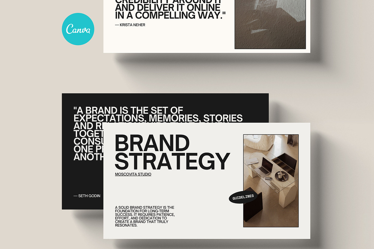 Brand Strategy Blueprint | Canva, a Presentation Template by Moscovita Studio (Photo 1 of 10)