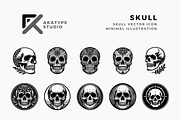 Skull Vector Icon, an Icon by Akatype Studio (Thumbnail 1 of 3)