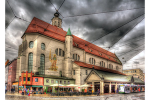 St. Moritz church in Augsburg, Germany, an Architecture Photo by Leonid Andronov