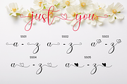 Just You Calligraphy Love Font, a Script Font by MC Creative (Thumbnail 6 of 9)