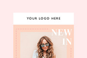 Fashion Ecommerce Email Template PSD, an Email Template by KikiBunnyCreative (Thumbnail 3 of 7)