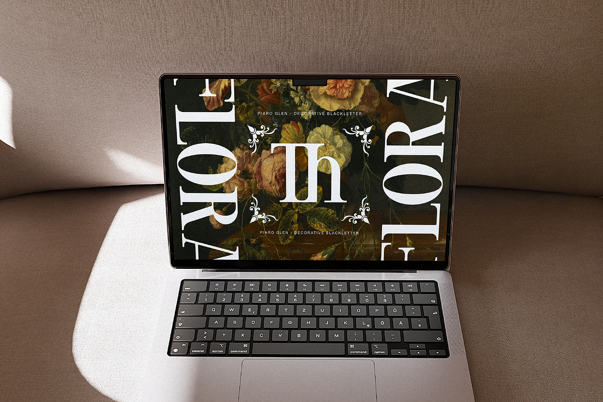 Piaro Glen | Serif Blackletter, a Blackletter Font by Denustudios (Photo 8 of 11)