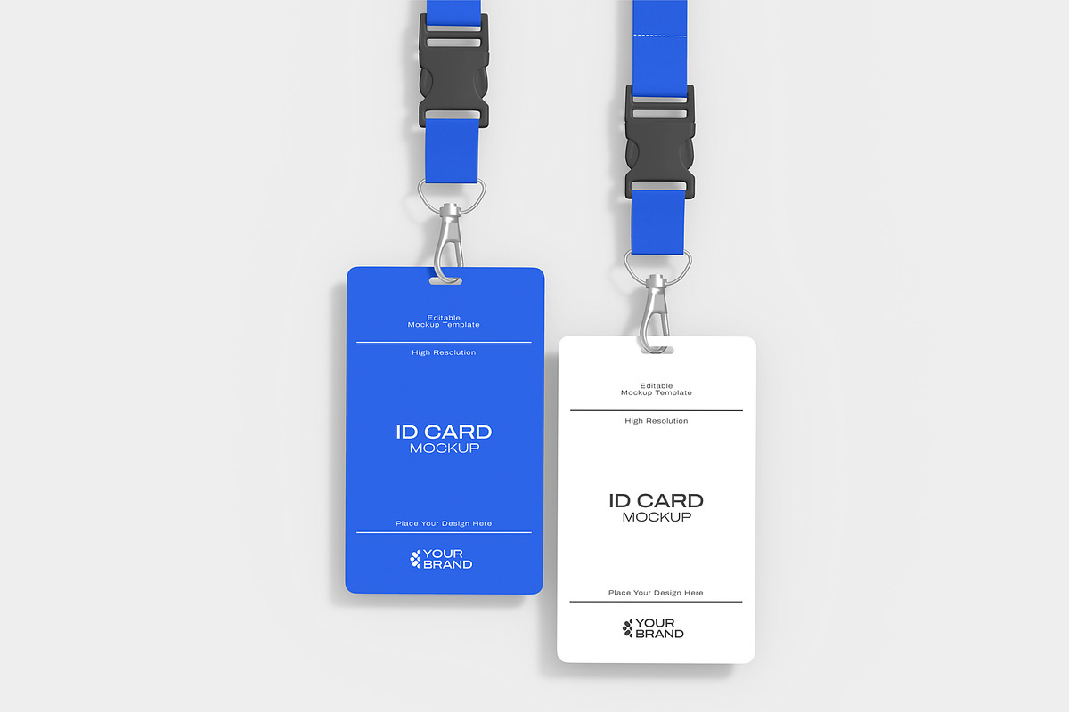 ID Card Lanyard Mockup Set, a Product Mockup by graphypix (Photo 1 of 4)