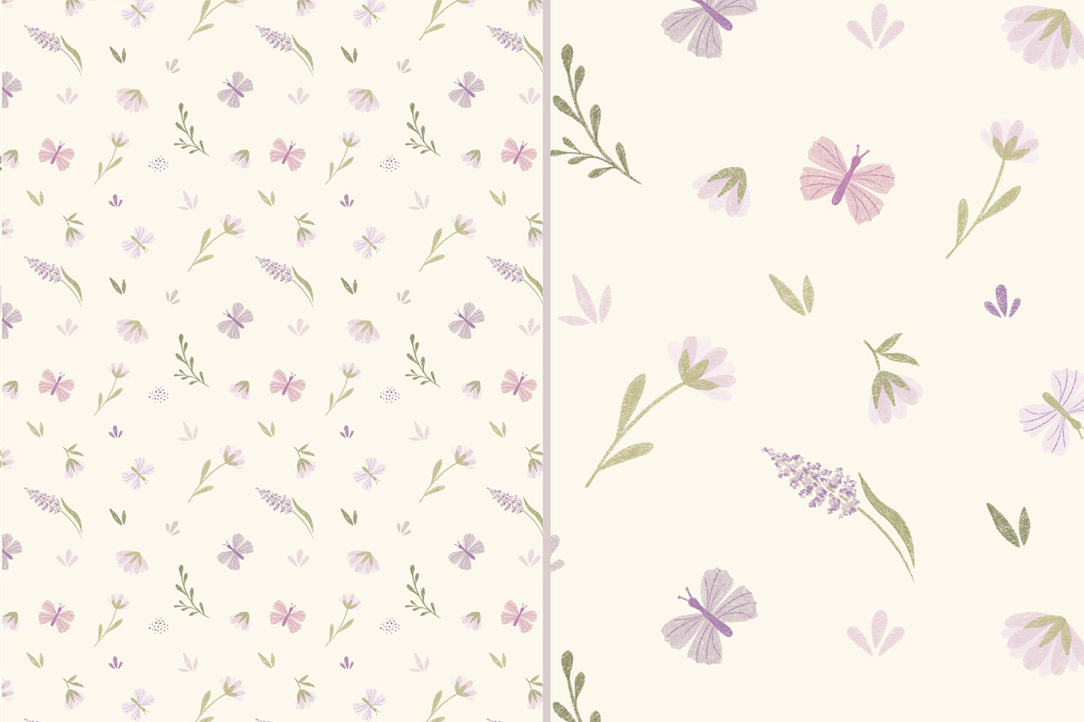 Floral summer kids ditsy pattern, a Seasonal Illustration by DigitalArsiart (Photo 2 of 5)