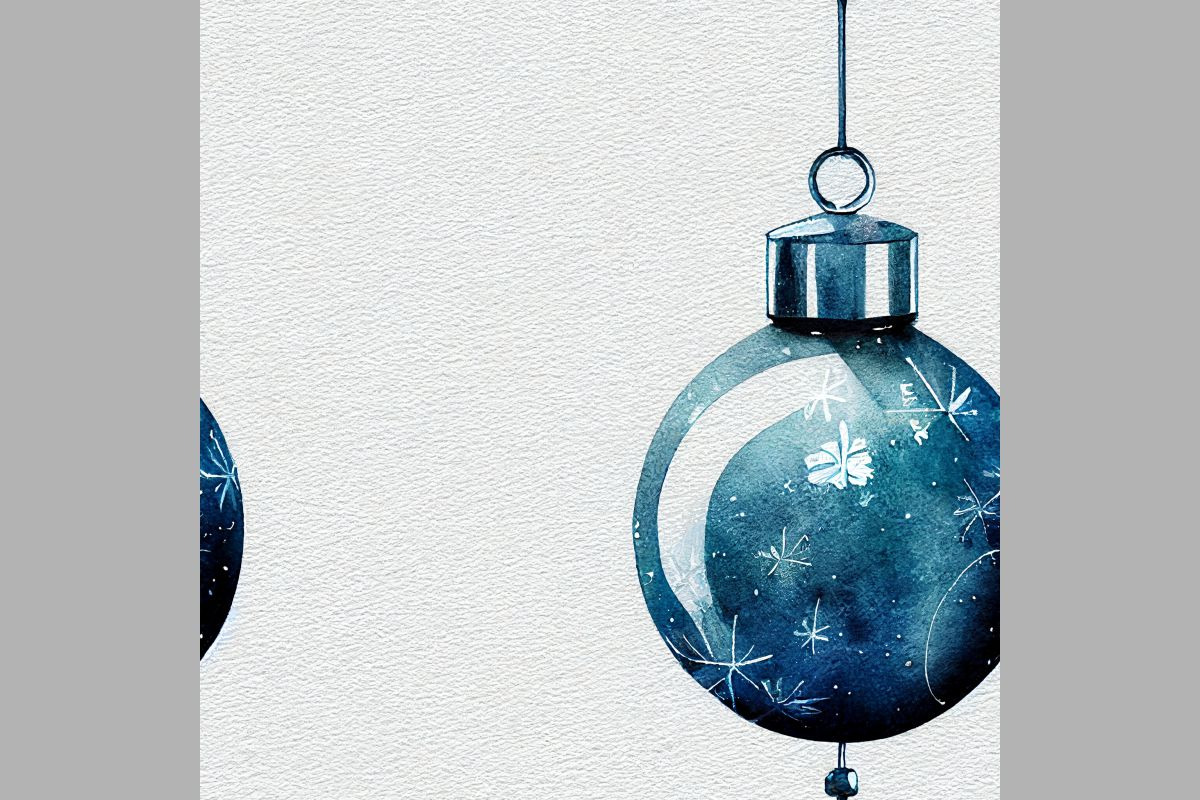Blue Christmas decorations. Seamless, a Pattern Graphic by Zoya Miller (Photo 9 of 9)