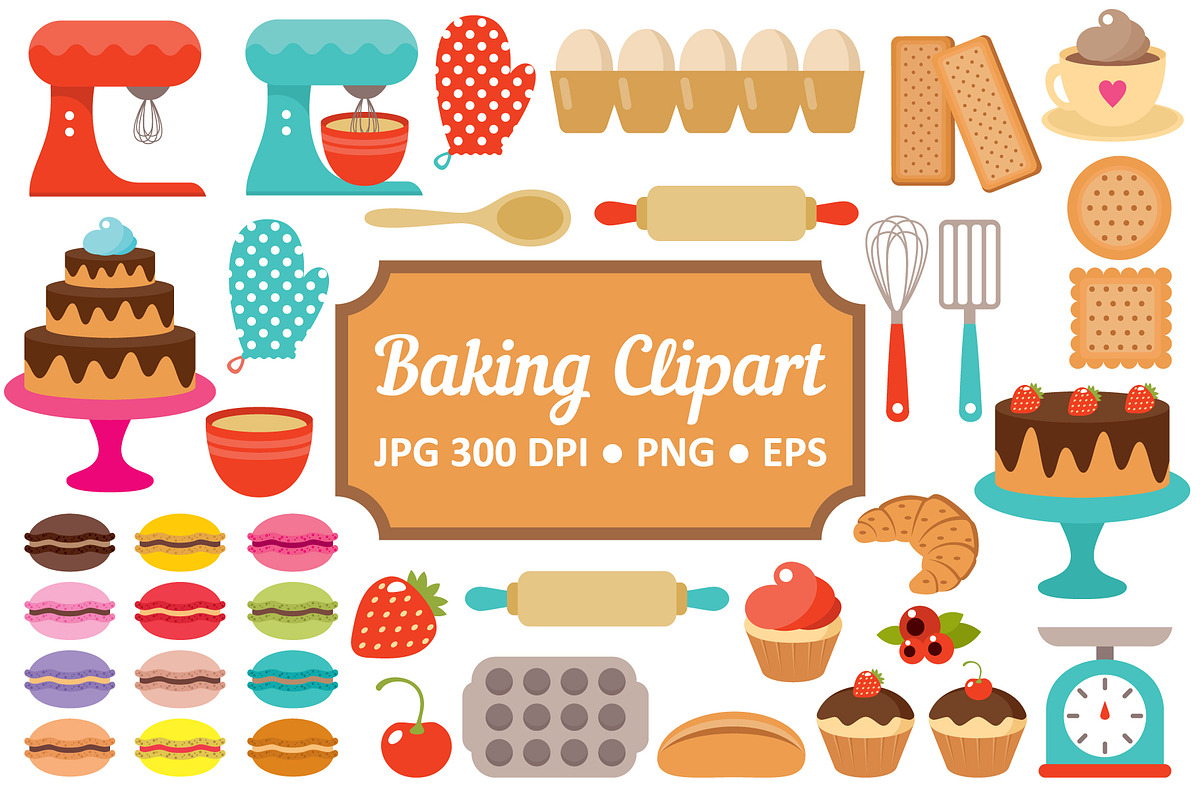 Baking clipart. Kitchen devices, a Food Illustration by Gurza SHOP (Photo 1 of 2)