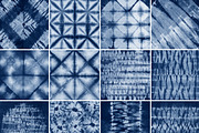 Shibori. Material dyed batik., a Texture Graphic by vetre.antanaviciute (Thumbnail 4 of 4)