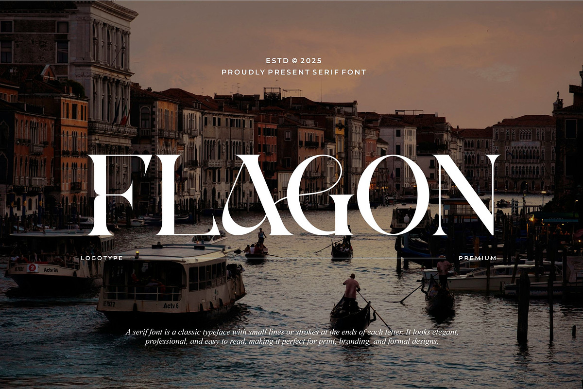 Flagon || Modern Classy Serif Font, a Serif Font by Ermedia Studio (Photo 1 of 10)