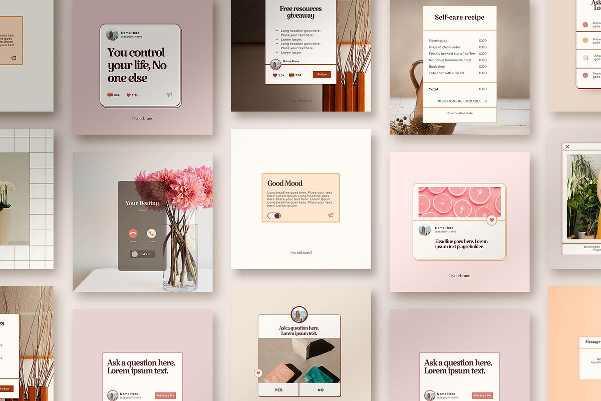 Instagram Notification Quotes, a Social Media Template by Kseniia_Design (Photo 4 of 11)