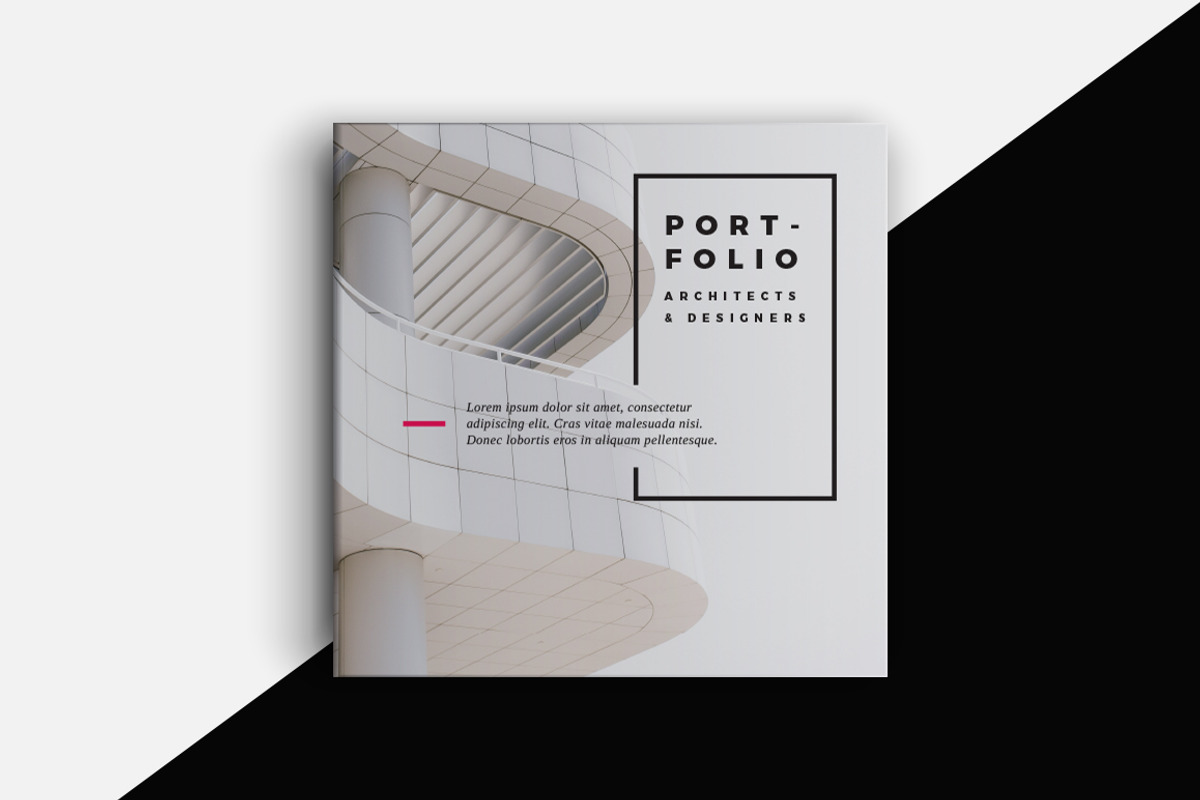 Square Portfolio Brochure Template, a Brochure Template by RWstudio (Photo 1 of 6)