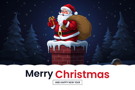 Merry Christmas PSD Template preview 2