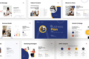 Business Plan Presentation Template, a Presentation Template by Studio_Clarity