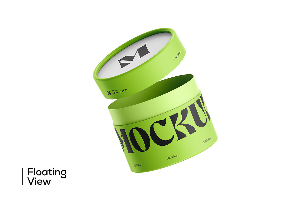 Cylindrical Paper Tube Mockup, a Packaging Mockup by Ram Studio LLC (Photo 10 of 13)