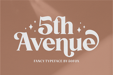 5th Avenue - Fancy Typeface, a Serif Font by 50Fox