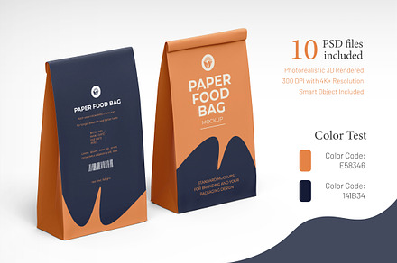 Paper Bag Packaging Mockup