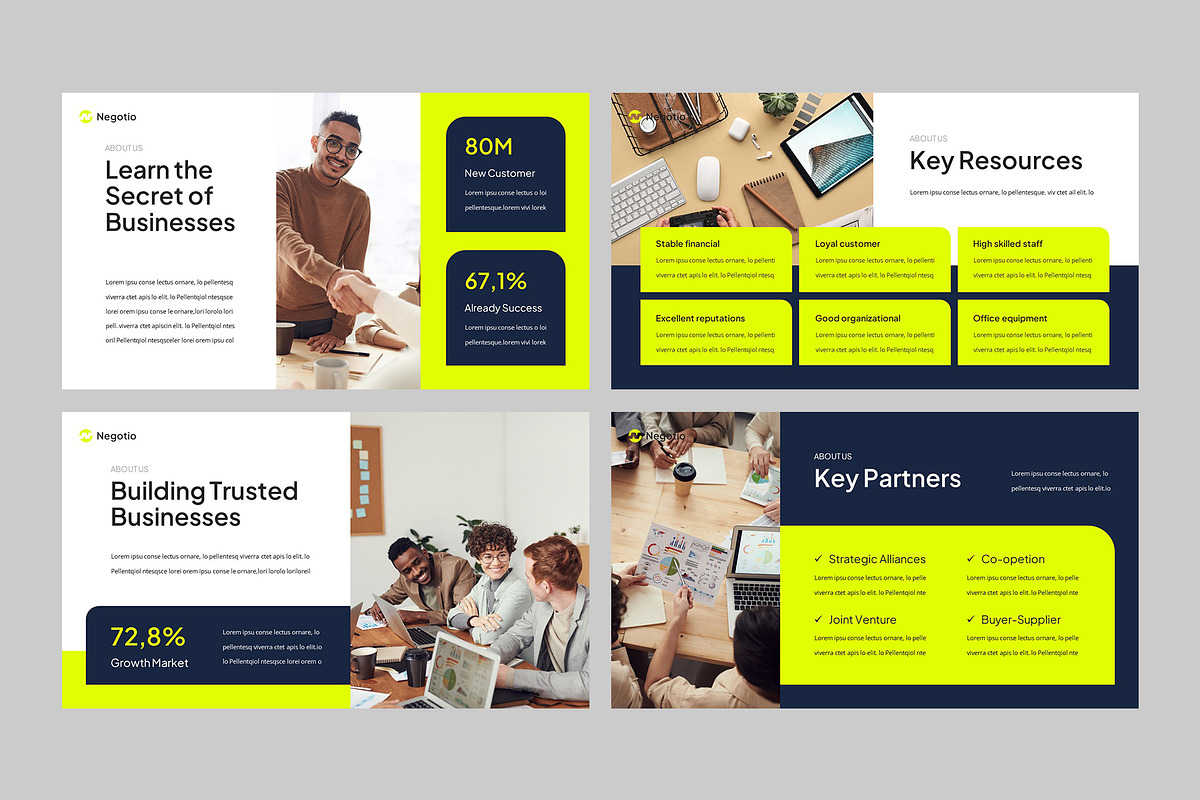 Business Model Canvas Keynote, a Presentation Template by rgbryand