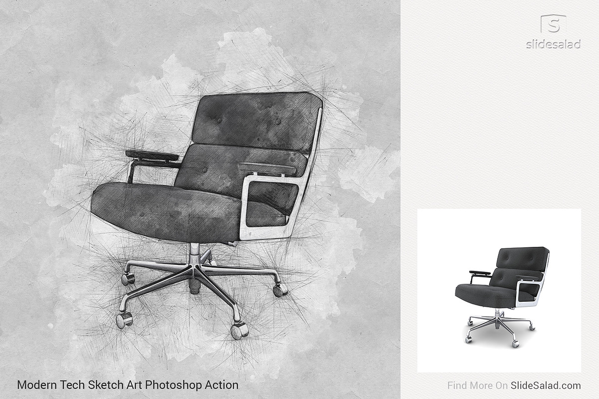 Tech Sketch Art Photoshop Action, an Action Add-On by SlideSalad (Photo 21 of 49)