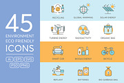 45 Environment & Eco Friendly Icons, an Outline Icon by kucingklawu (Thumbnail 1 of 7)