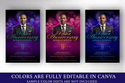 Pastor Anniversary Banquet Flyer, a Flyer Template by Four C Graphic (Thumbnail 3 of 10)