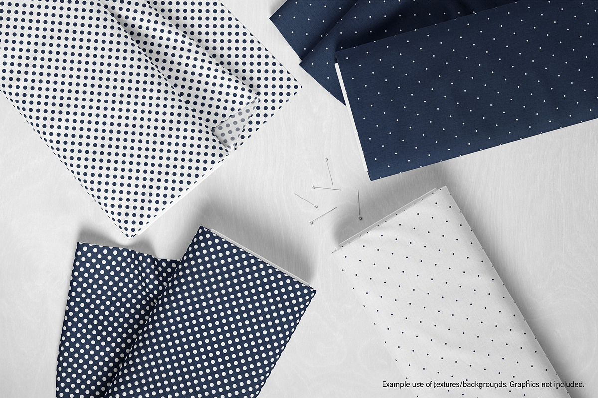 Navy and White Polka Dots, a Pattern Graphic by Julie Campbell (Photo 6 of 10)