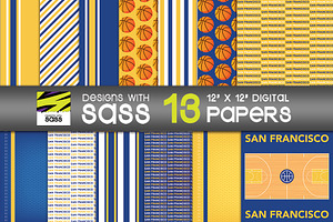 San Francisco Basketball Pattern