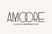 Amoore - Classy Handdrawn, a Font by Garisman Std (Thumbnail 1 of 7)