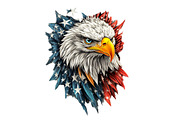 American Eagle Patriotic 4th of July, an Animal Illustration by VetalStock (Thumbnail 5 of 7)