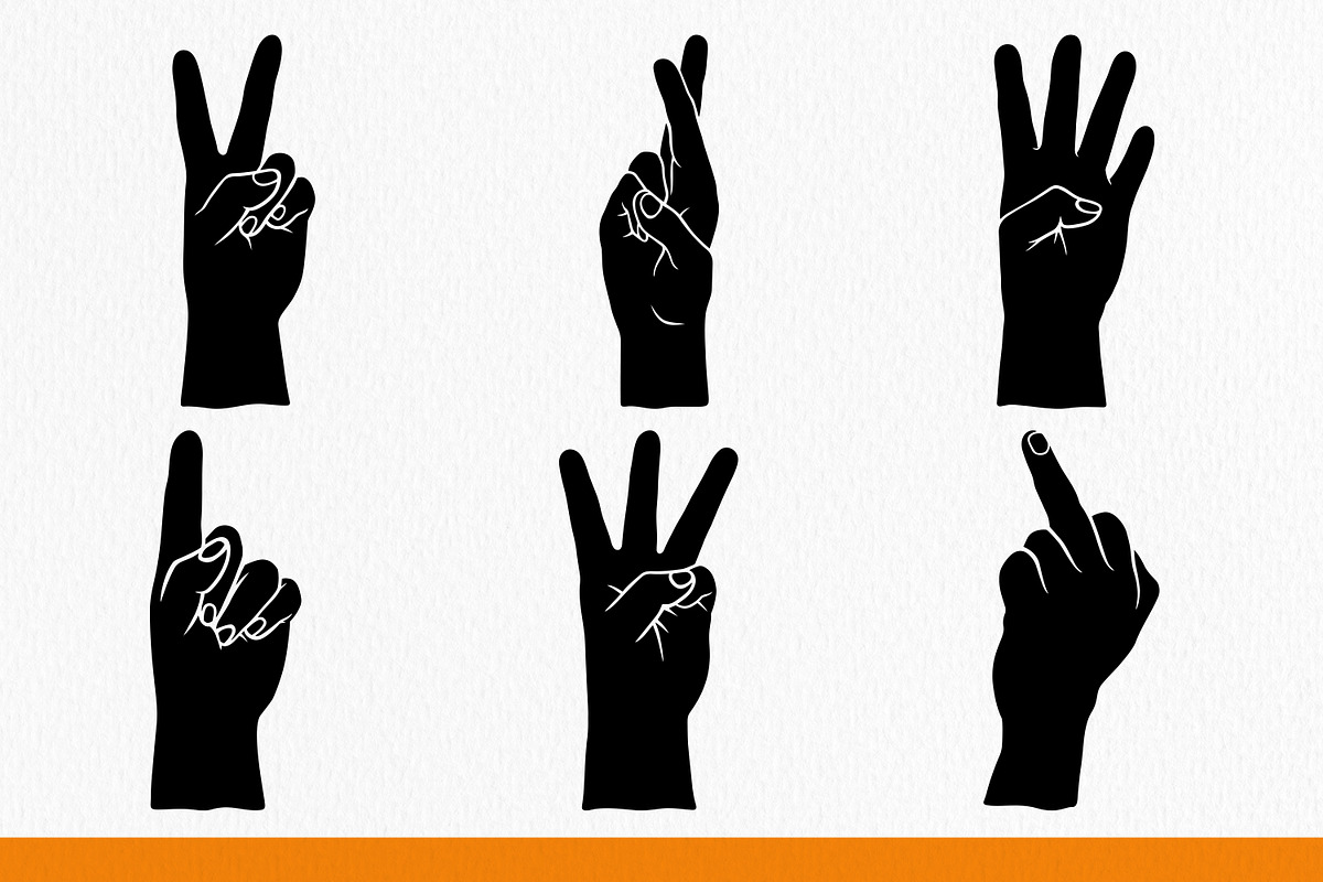 Hand Gesture Silhouette, an Illustration by Tekuni (Photo 5 of 8)