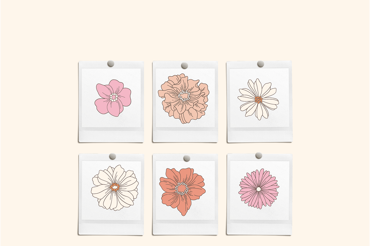 Summer Floral Patterns and Vectors, a Decorative Illustration by Emma Webb Studio (Photo 4 of 14)