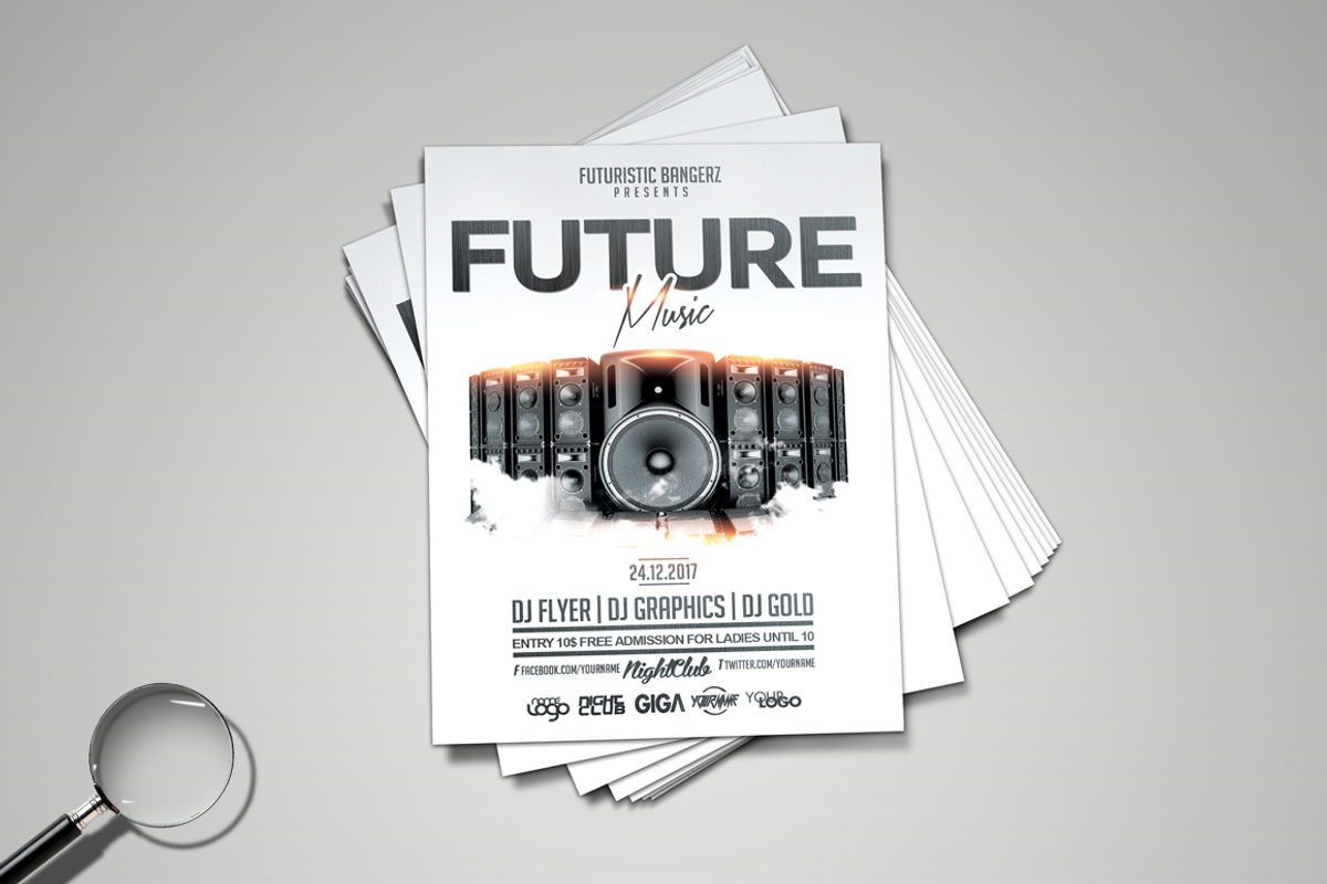 Future Music | 3in1 Flyer Template, a Flyer Template by GIGA-TEMPLATE (Photo 7 of 10)
