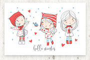 Winter set., an Illustration by Natalia Skripko (Thumbnail 2 of 4)