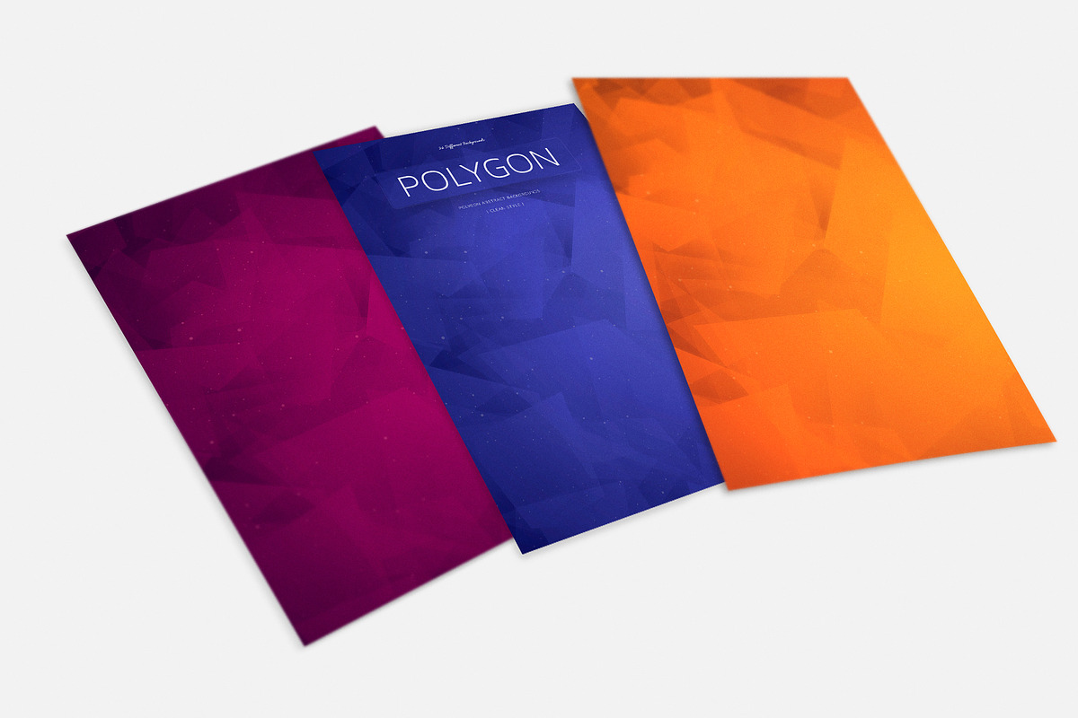+25 Polygon Colorful Backgrounds v2, a Background Graphic by BIBIART (Photo 2 of 8)