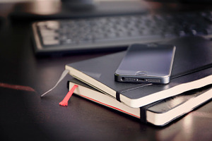 Phone and notebooks