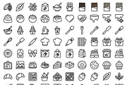 Bundle Chocolate Shop Outline Icons, an Outline Icon by adenpinkstore (Thumbnail 2 of 7)