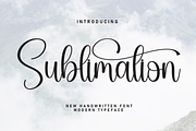 Sublimation | Script Font, a Handwritten Font by Scratchones (Thumbnail 1 of 9)