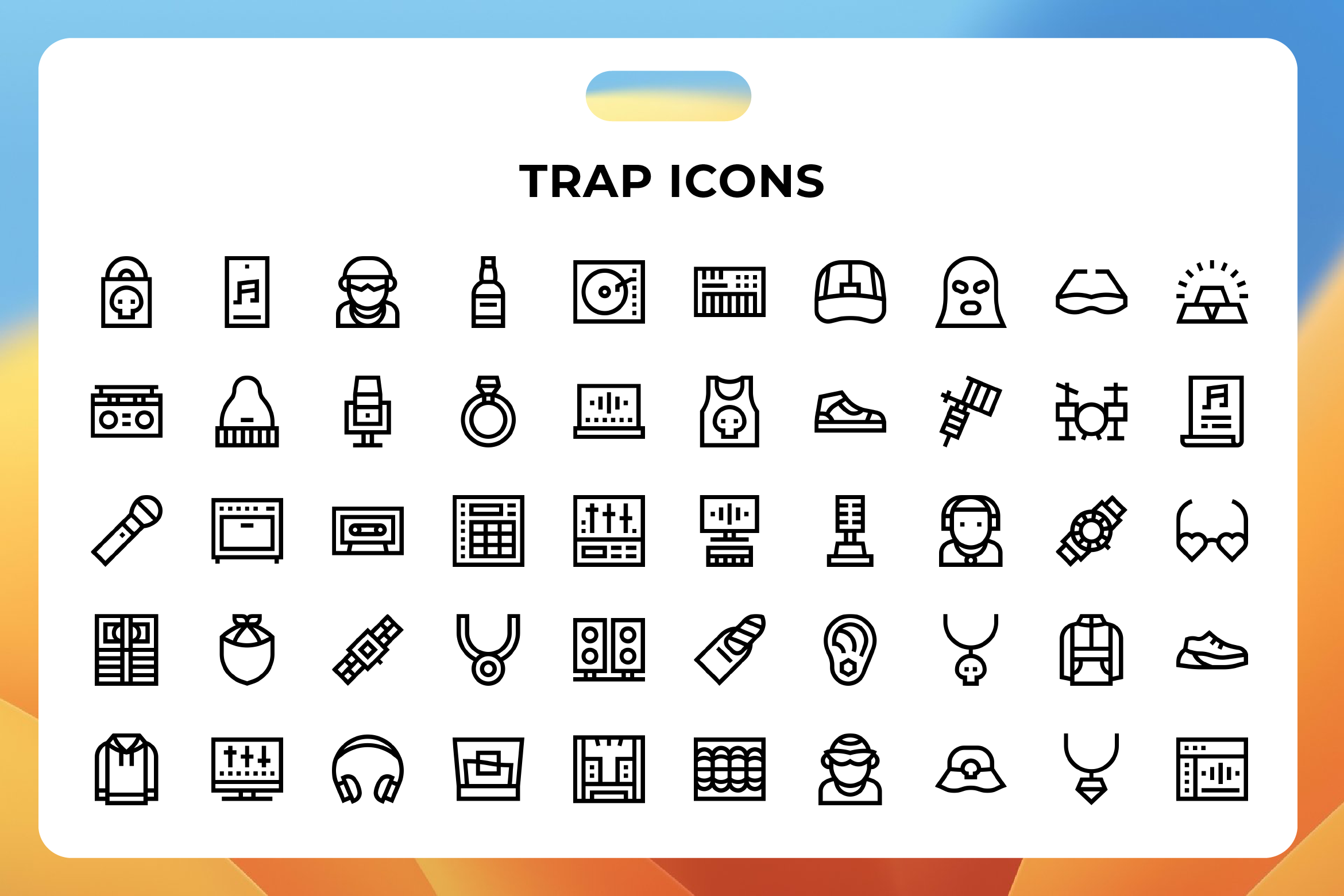 Trap Icons, an Icon by Wencory
