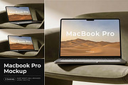 MacBook Pro Mockup, a Product Mockup by Pitchlook.Studio (Thumbnail 1 of 4)