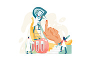 Glucose testing meter, a Healthcare Illustration by Good Studio (Thumbnail 1 of 3)