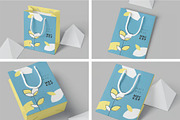 Paper Gift Bag Mockups, a Packaging Mockup by megostudi0 (Thumbnail 1 of 6)