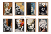 modern female portrait prints, a Decorative Illustration by Muzi pear studio (Thumbnail 2 of 10)