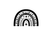 Boho Rainbow Silhouette Bundle, an Illustration by yasushie (Thumbnail 6 of 31)