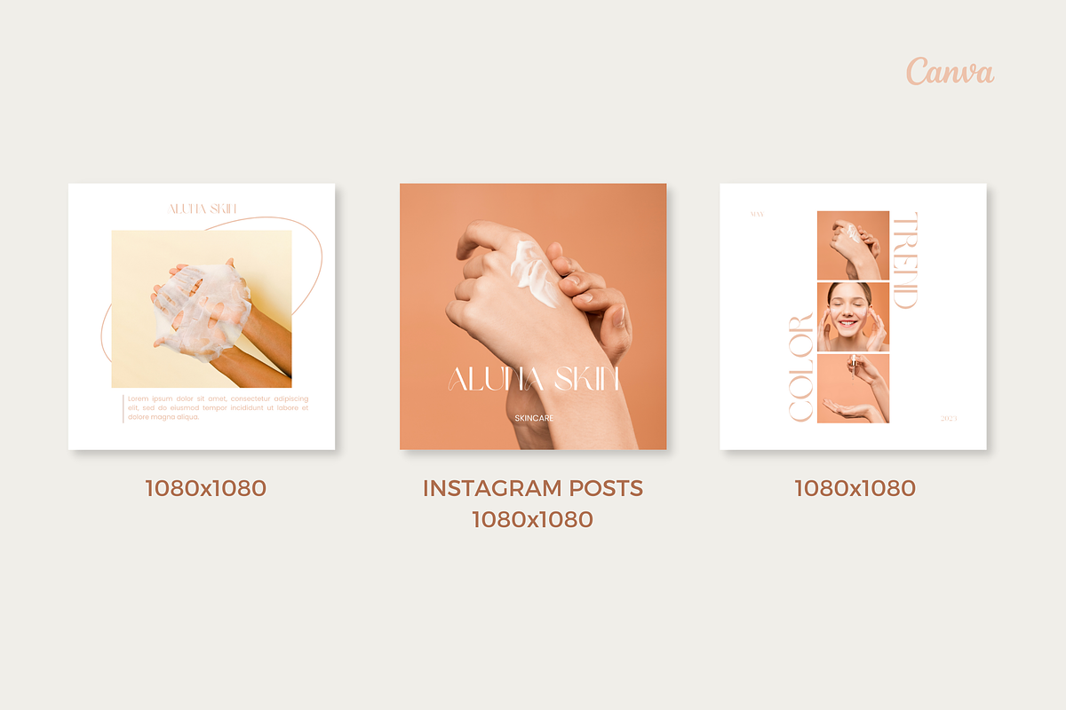 Skincare Canva Template, a Social Media Template by Moodwave Studio (Photo 5 of 10)