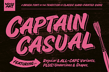 Captain Casual - A Sign Painter Font