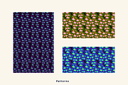 Moody Bloom, a Pattern Graphic by AnnaEshka (Thumbnail 2 of 2)