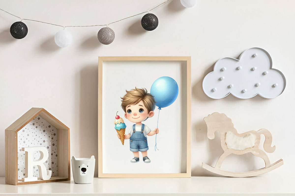 Summer Kids Watercolor Clipart, an Illustration by CreationArt (Photo 7 of 9)