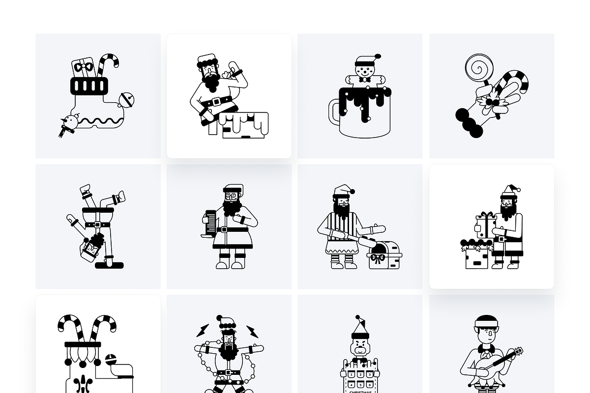 Animated Christmas Characters, a Duotone Icon by Prosymbols (Photo 10 of 11)