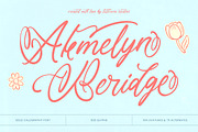 Akmelyn Beridge Bold Calligraphy, a Script Font by Letterena Studios Script (Thumbnail 1 of 20)