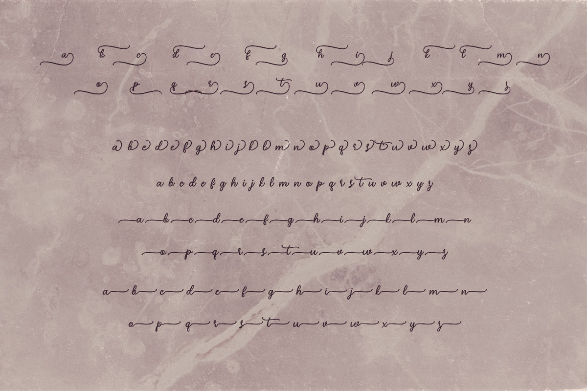 Julietta Script Font preview 8