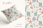 Seamless Sea Life Pattern 1 Jpeg, a Pattern Graphic by NatArt (Thumbnail 2 of 3)