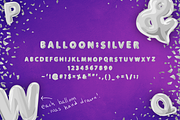 Foil Balloon Font pink gold silver, a Font by Jeffry Macpherson Visuals (Thumbnail 4 of 7)